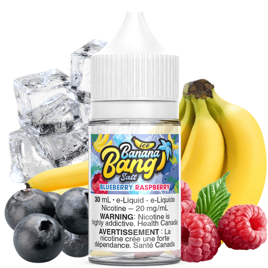 Blueberry Raspberry Ice Salt by Banana Bang 30ml / 12mg Airdrie Vape SuperStore and Bong Shop Alberta Canada