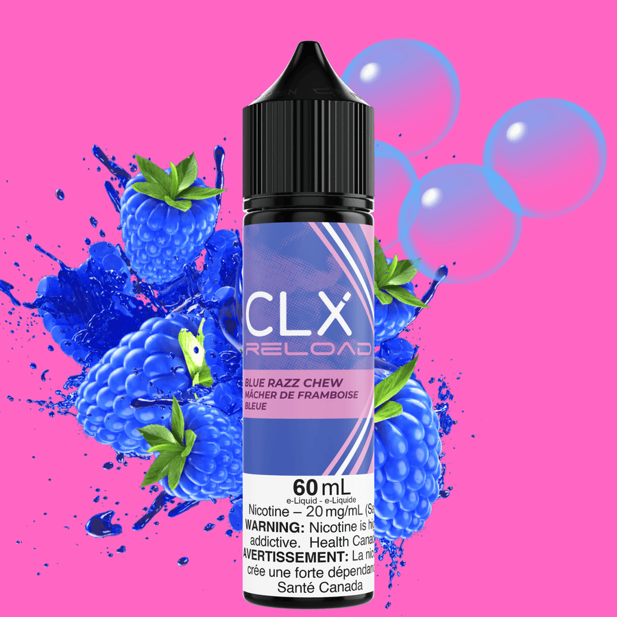 CLX Reload 60ml Salt-Blue Razz Chew 60ml / 20mg Airdrie Vape SuperStore and Bong Shop Alberta Canada