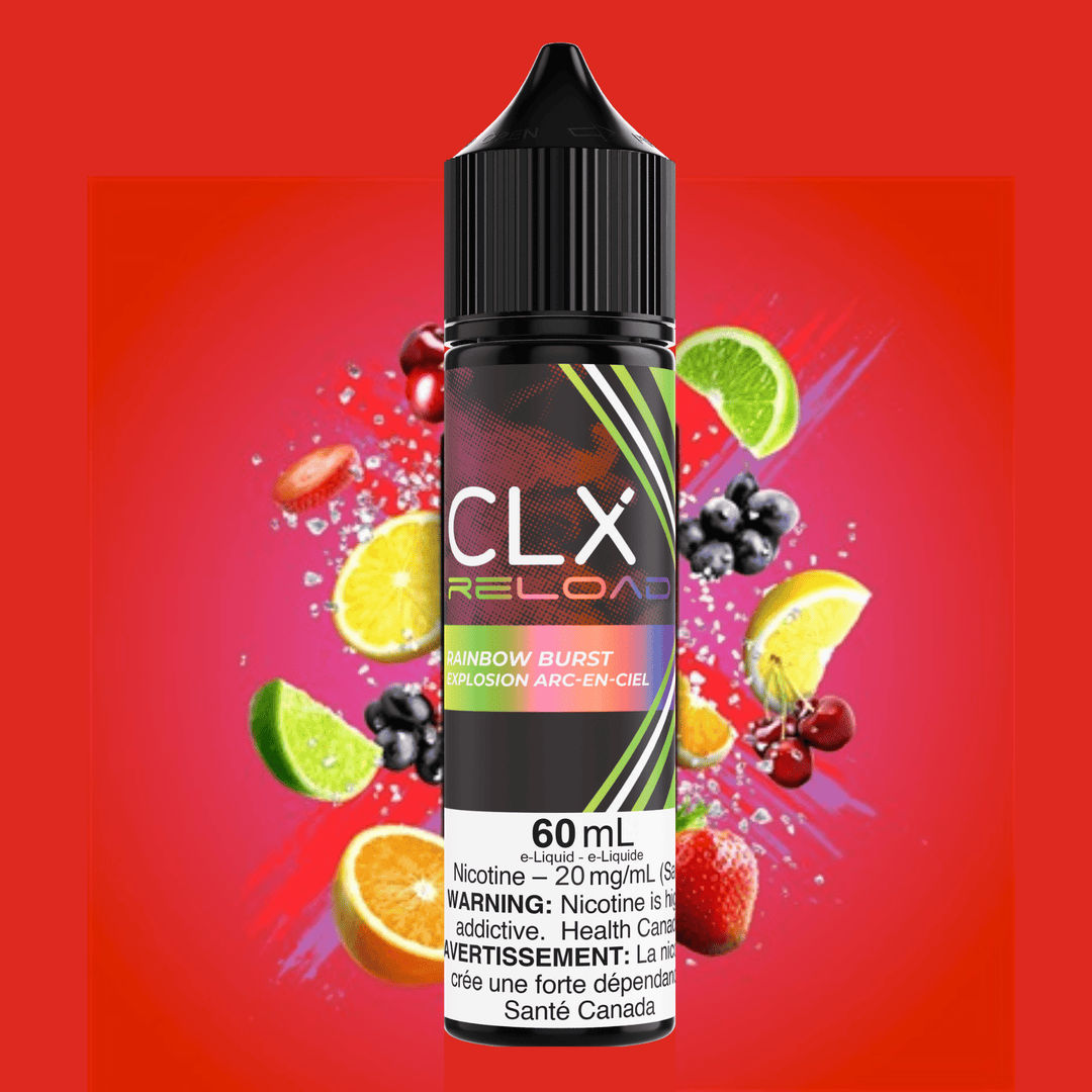 CLX Reload 60ml Salt-Rainbow Burst 60ml / 20mg Airdrie Vape SuperStore and Bong Shop Alberta Canada
