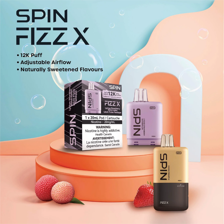 Spin FizzX pods - Airdrie Vape SuperStore Alberta, Canada