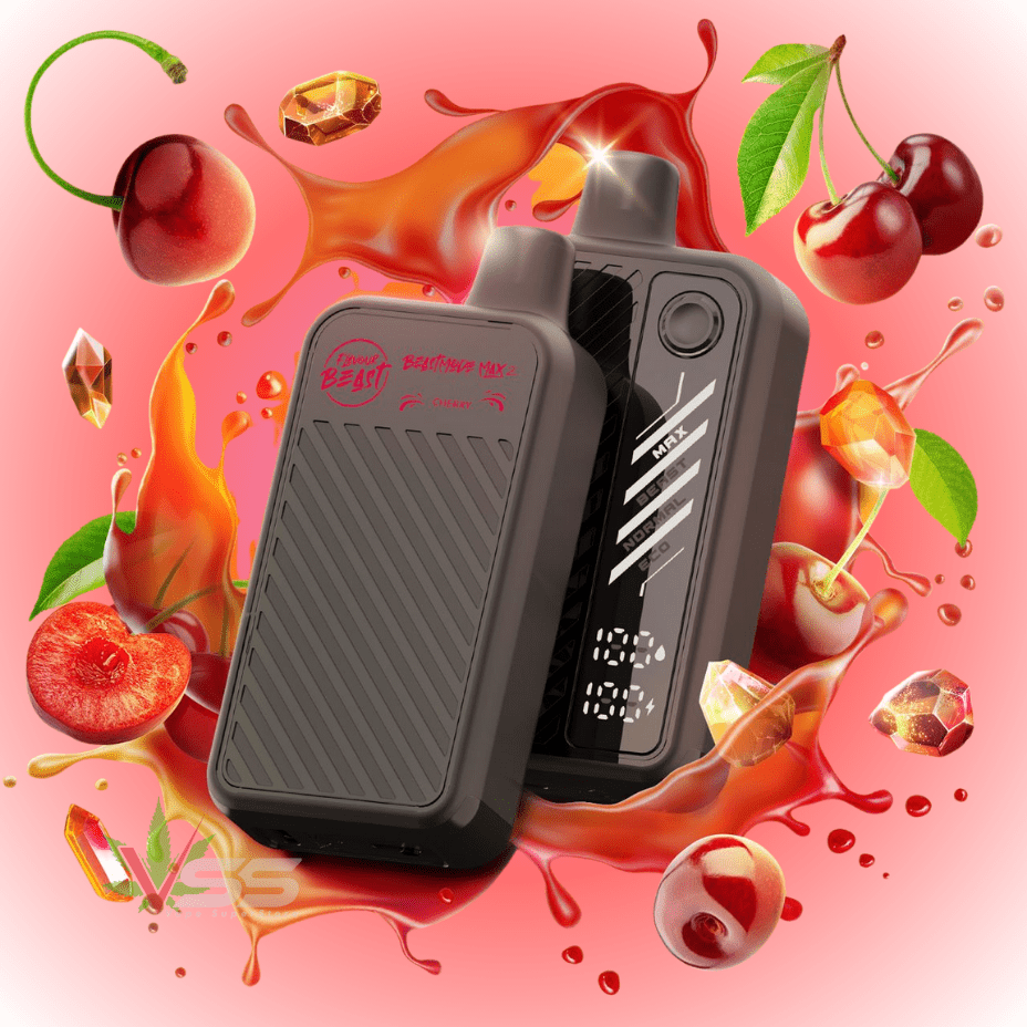 Flavour Beast Max 2 Gushin Disposable Vape-Cherry Airdrie Vape SuperStore and Bong Shop Alberta Canada