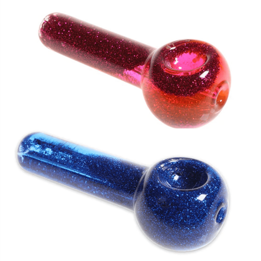 Glycerin Coloured Glass Pipe 5" Red Airdrie Vape SuperStore and Bong Shop Alberta Canada