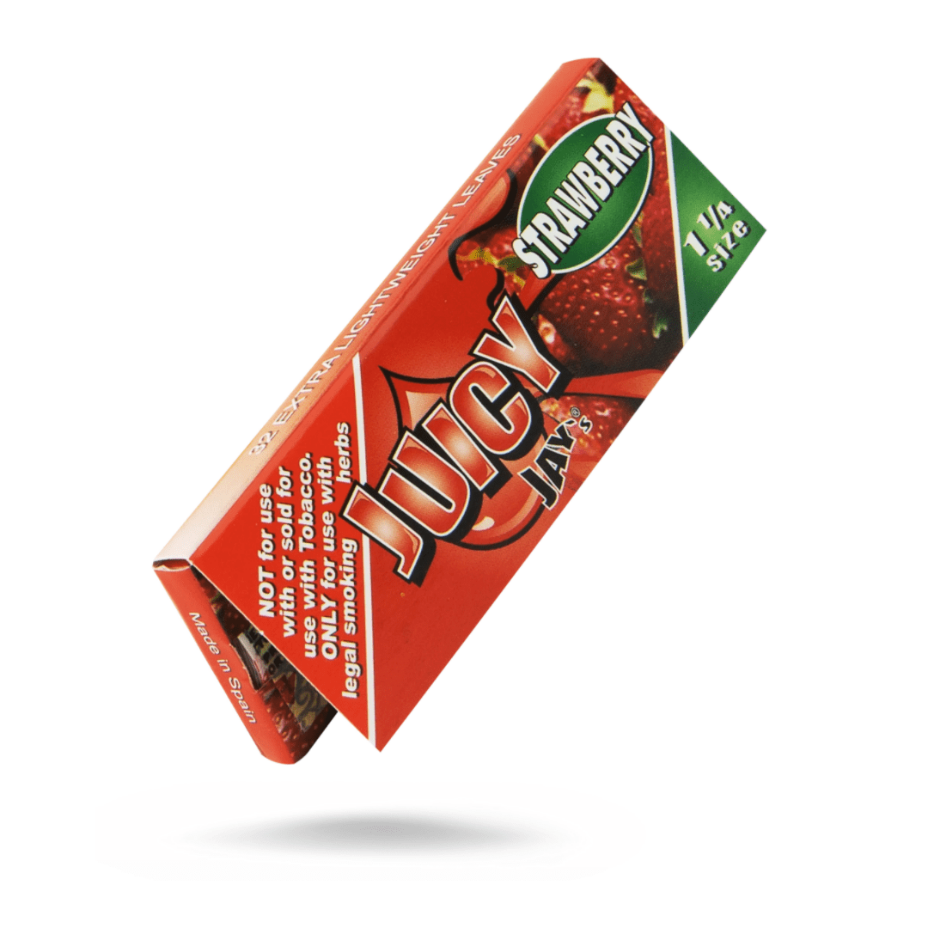 Juicy Jay's Strawberry Flavoured Rolling Papers 1 1/4 1¼ / Strawberry Airdrie Vape SuperStore and Bong Shop Alberta Canada