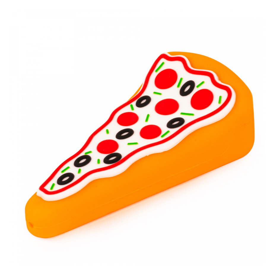 LIT® Silicone Pizza Hand Pipe-4" 4" / Orange Airdrie Vape SuperStore and Bong Shop Alberta Canada