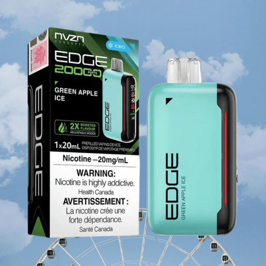 NVZN Edge 20K Disposable Vape-Green Apple Ice 20000 Puffs / 20mg Airdrie Vape SuperStore and Bong Shop Alberta Canada
