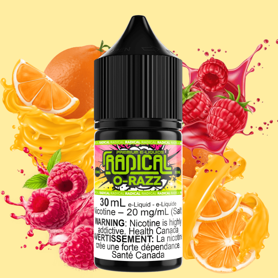 O-Razz Salt Nic by Radical E-liquid 30mL / 12mg Airdrie Vape SuperStore and Bong Shop Alberta Canada