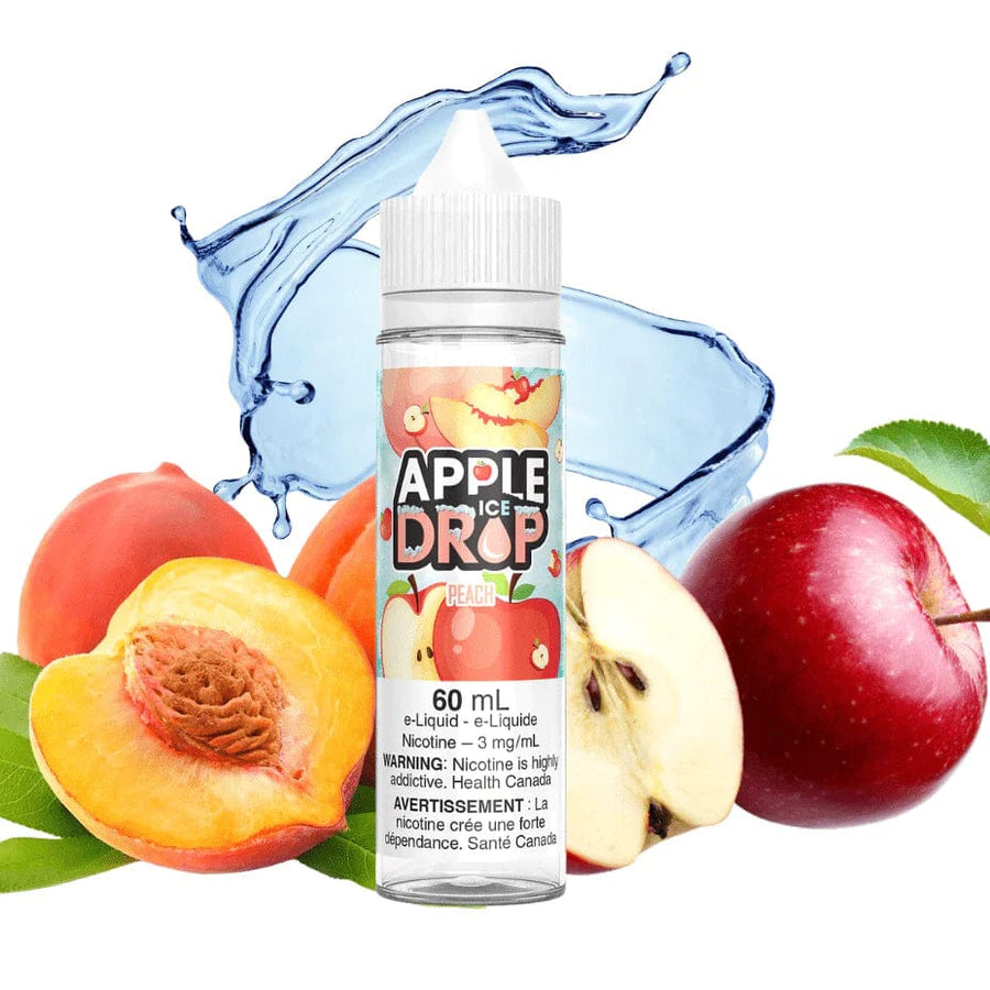 Peach Ice by Apple Drop E-Liquid 0mg / 60ml Airdrie Vape SuperStore and Bong Shop Alberta Canada