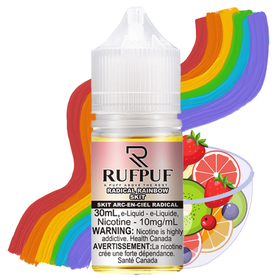 Radical Rainbow Skit Salts by RufPuf E-Liquid 30ml / 10mg Airdrie Vape SuperStore and Bong Shop Alberta Canada