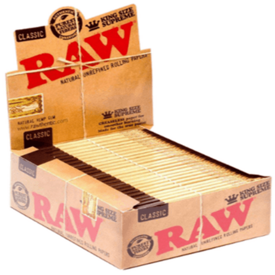 Raw Raw Classic King Size Supreme Rolling Papers Raw Classic King Size Supreme Rolling Papers-Airdrie Vape SuperStore & Bong Shop AB, Canada