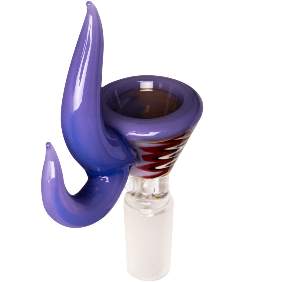 Red Eye Glass Wig-Wag Pull-Out w/ Dual Horn Handle 14mm 14mm / Purple Slyme Airdrie Vape SuperStore and Bong Shop Alberta Canada