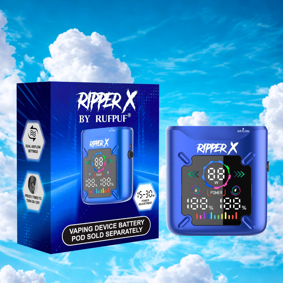Ripper X Ultra Battery-1000mAh Metallic Dark Blue Airdrie Vape SuperStore and Bong Shop Alberta Canada
