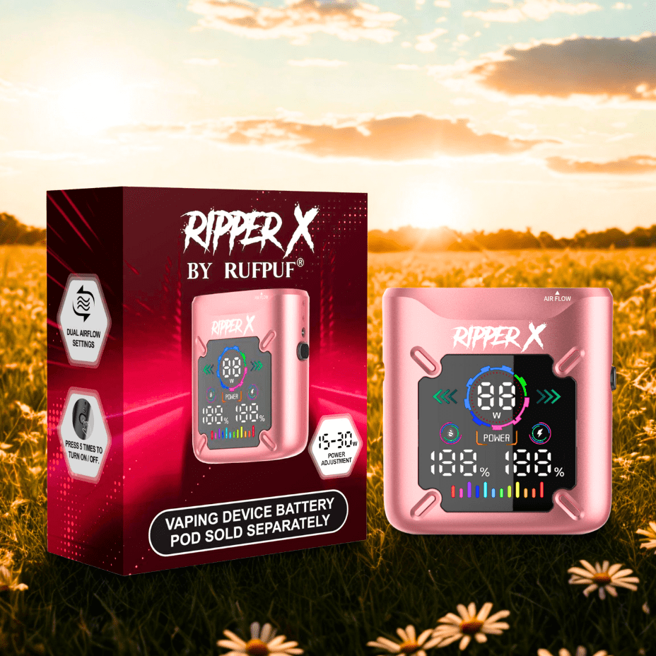 Ripper X Ultra Battery-1000mAh Metallic Pink Airdrie Vape SuperStore and Bong Shop Alberta Canada
