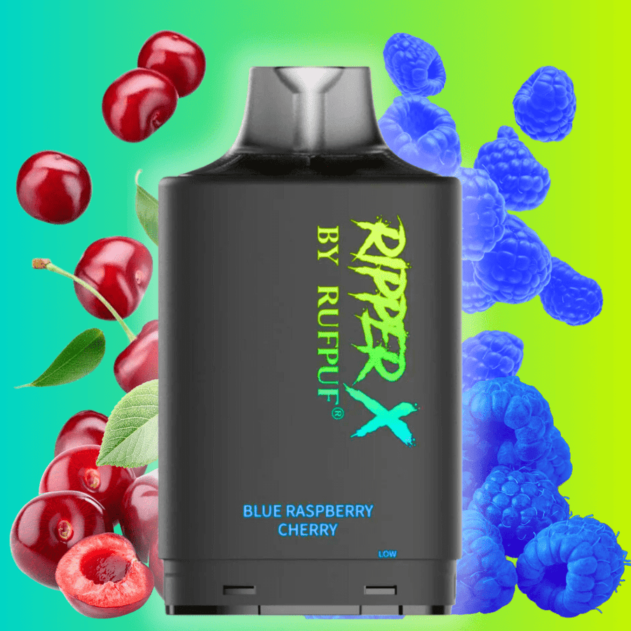 RufPuf Ripper X 20K - Blue Raspberry Cherry 20mg / 20000 Puff Airdrie Vape SuperStore and Bong Shop Alberta Canada
