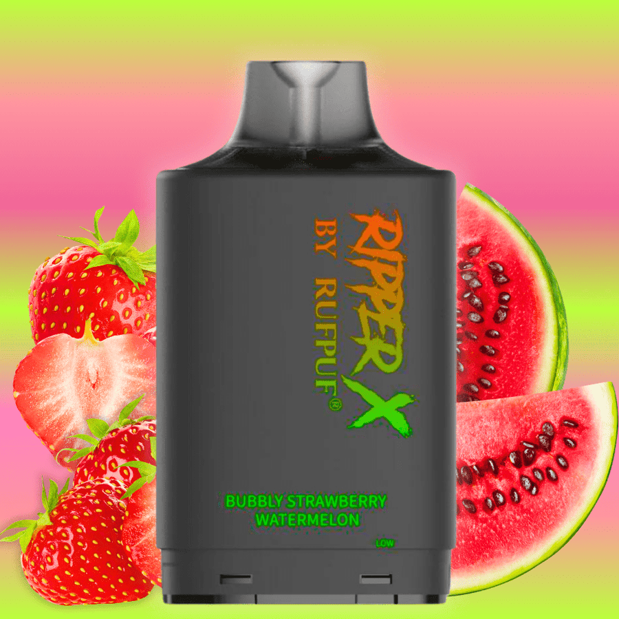 RufPuf Ripper X 20K - Bubbly Strawberry Watermelon 20mg / 20000 Puffs Airdrie Vape SuperStore and Bong Shop Alberta Canada