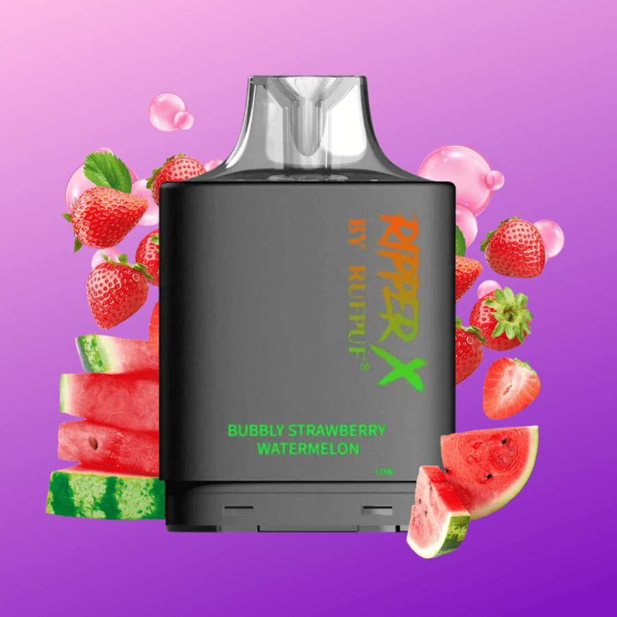 RufPuf Ripper X Pod 15,000-Bubbly Strawberry Watermelon Airdrie Vape SuperStore and Bong Shop Alberta Canada