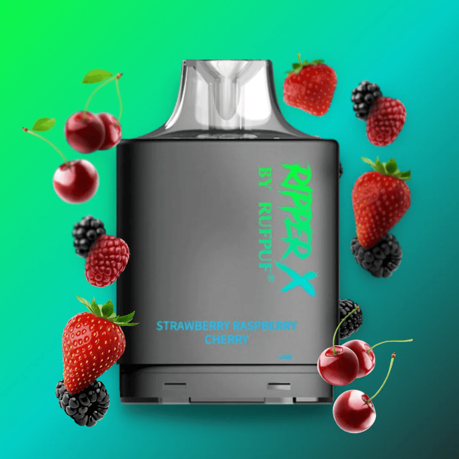 RufPuf Ripper X Pod 15,000-Strawberry Raspberry Cherry Airdrie Vape SuperStore and Bong Shop Alberta Canada