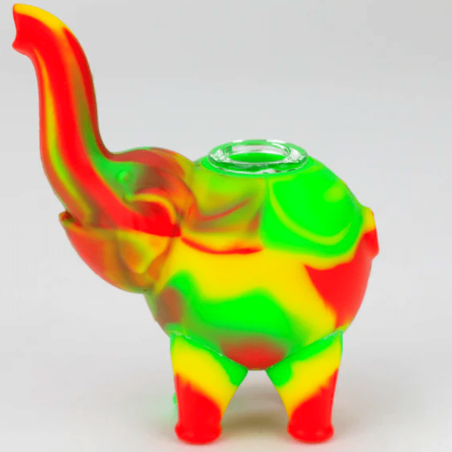 Silicone Elephant Hand Pipe 4.5" Airdrie Vape SuperStore and Bong Shop Alberta Canada