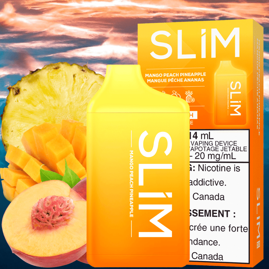 Slim 7500 Rechargeable Disposable Vape-Mango Peach Pineapple 7500 Puffs / 20mg Airdrie Vape SuperStore and Bong Shop Alberta Canada