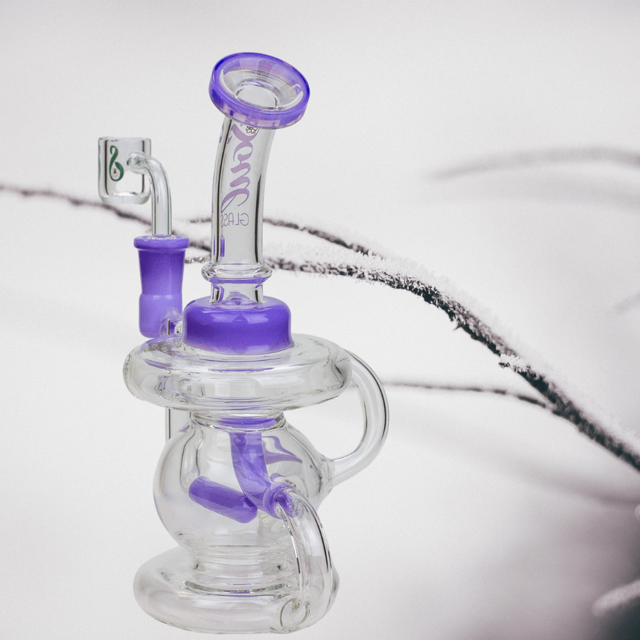 Soul Glass 2in1 Recycler Bong/Dab Rig-8.5" Airdrie Vape SuperStore and Bong Shop Alberta Canada