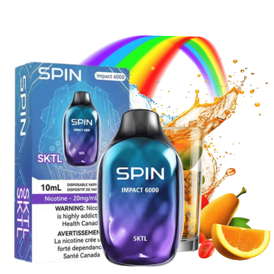 SPIN Impact 6000 Disposable Vape-SKTL 20mg / 6000 Puffs Airdrie Vape SuperStore and Bong Shop Alberta Canada