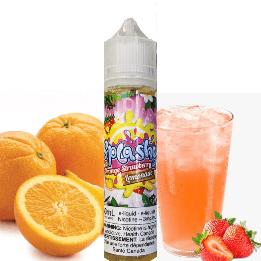 Splashy E-Liquid-Orange Strawberry Lemon 60mL / 3mg Airdrie Vape SuperStore and Bong Shop Alberta Canada