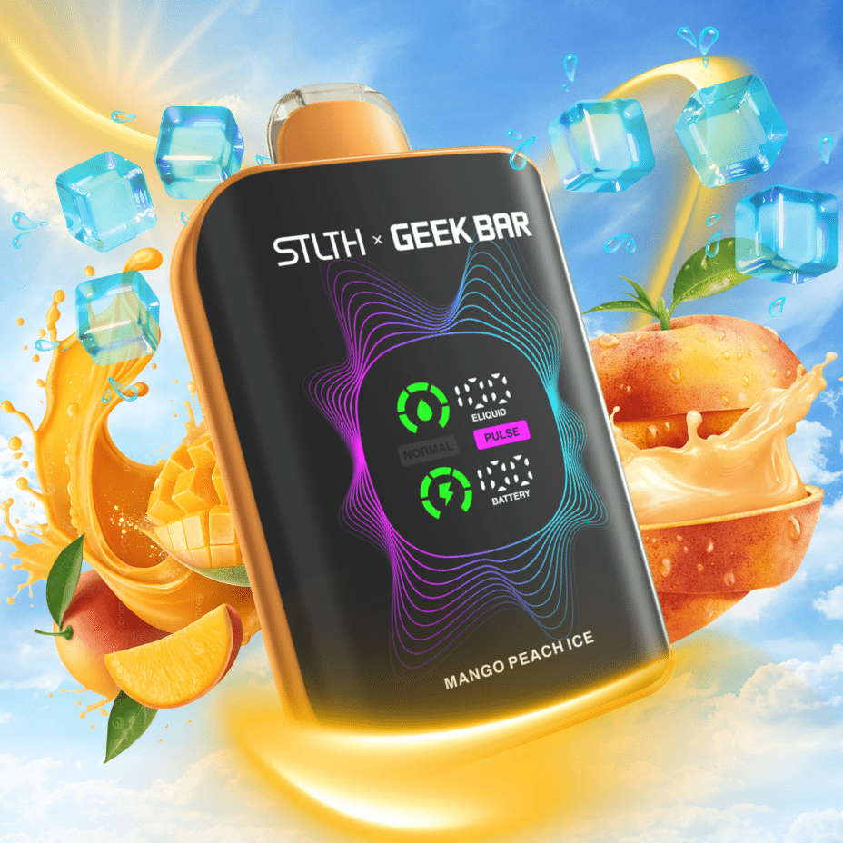 STLTH x Geek Bar 80K Disposable Vape-Mango Peach Ice 20mg / 80000 Puffs Airdrie Vape SuperStore and Bong Shop Alberta Canada