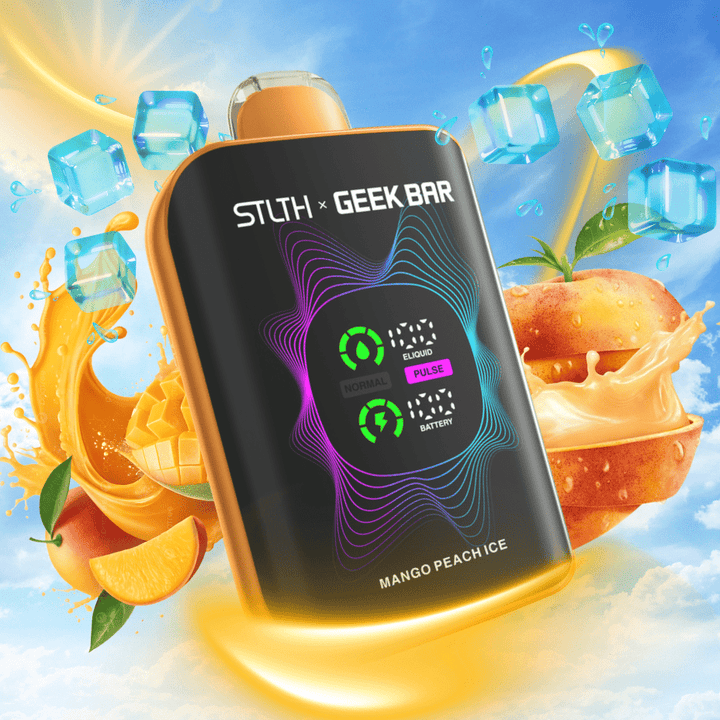 STLTH x Geek Bar 80K Disposable Vape-Mango Peach Ice 20mg / 80000 Puffs Airdrie Vape SuperStore and Bong Shop Alberta Canada