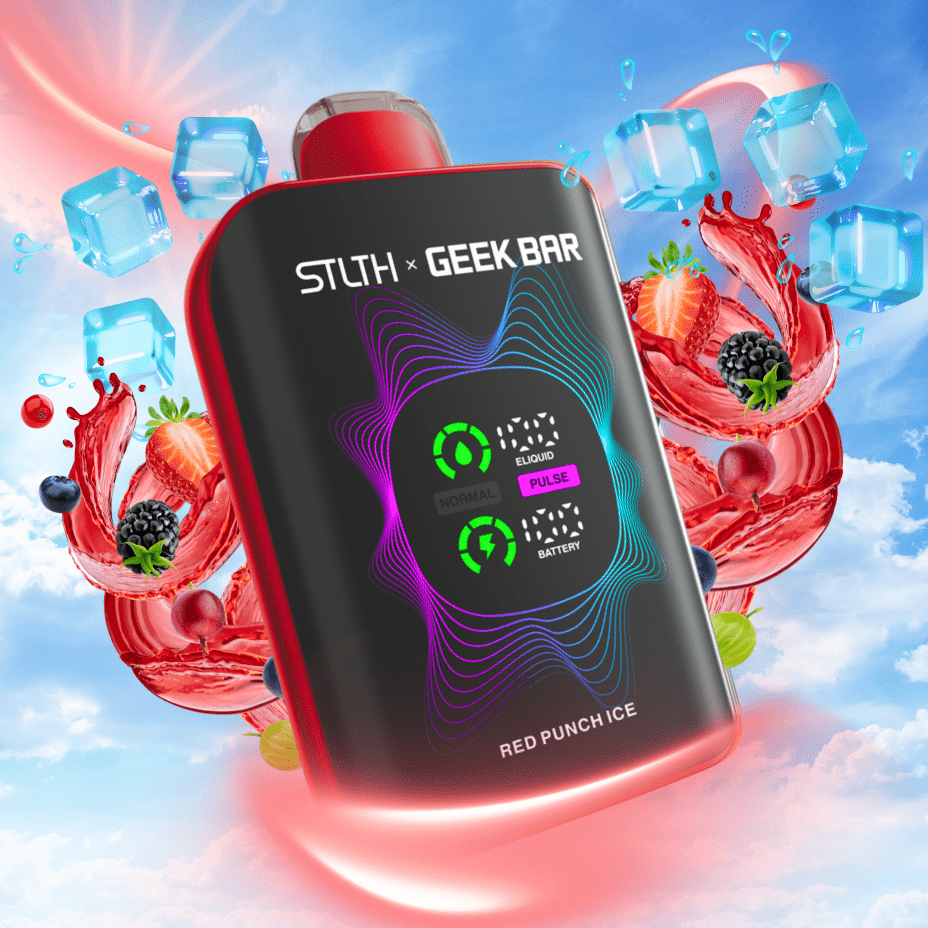STLTH x Geek Bar 80K Disposable Vape-Red Punch Ice 20mg / 80000 Puffs Airdrie Vape SuperStore and Bong Shop Alberta Canada
