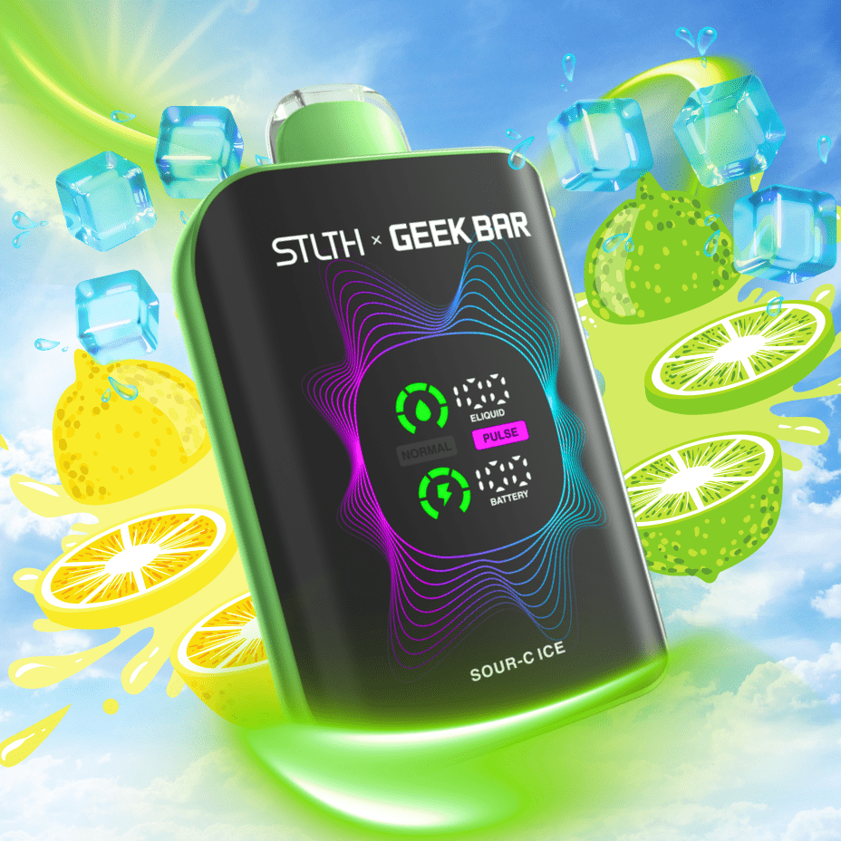 STLTH x Geek Bar 80K Disposable Vape-Sour C ice 20mg / 80000 Puffs Airdrie Vape SuperStore and Bong Shop Alberta Canada