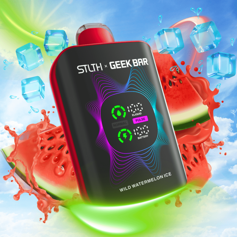 STLTH x Geek Bar 80K Disposable Vape-Wild Watermelon Ice 20mg / 80000 Puffs Airdrie Vape SuperStore and Bong Shop Alberta Canada