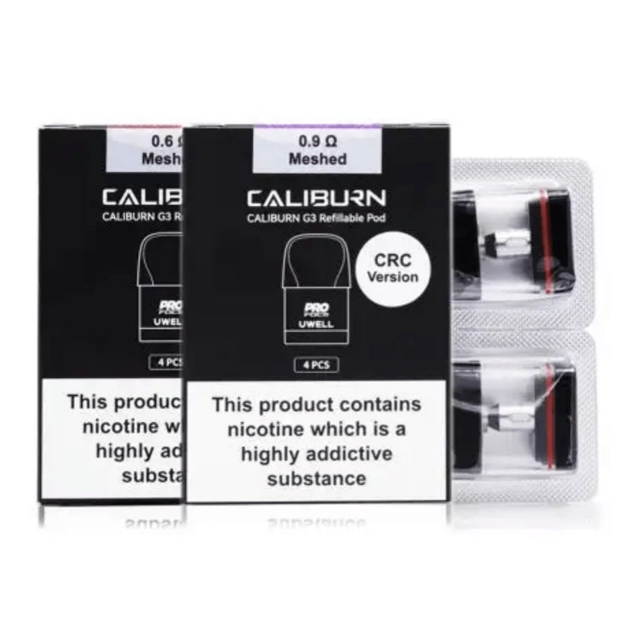 Uwell Caliburn G3 Replacement Pods 0.6 ohm (4 Pack) Airdrie Vape SuperStore and Bong Shop Alberta Canada
