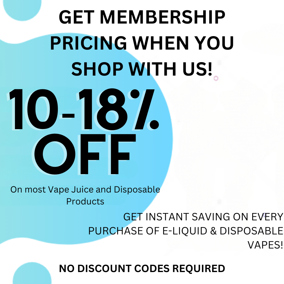 Vape SuperStore Airdrie Membership Discounts, Alberta Canada