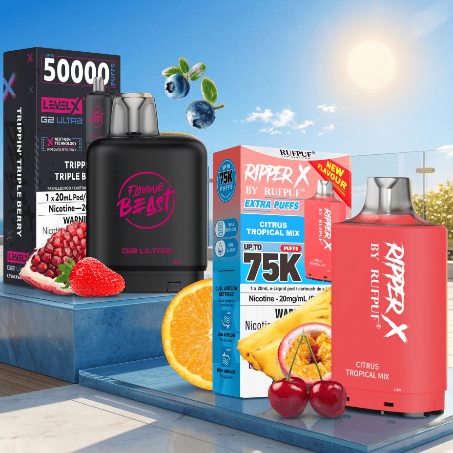 Buy Pre-Filled Closed Pod Vapes at Airdrie Vape SuperStore and Bong Shop in Alberta Canada Mobile
