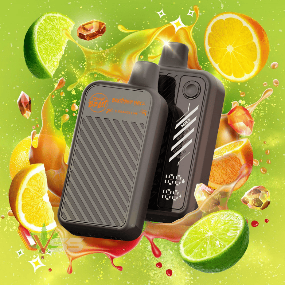 Flavour Beast Mode Max 2 50,000 Puff Disposable Vape Gushin Sour Orange Lime Airdrie Vape SuperStore and Bong Shop Alberta Canada