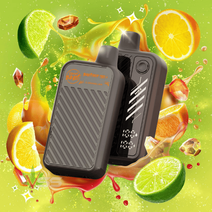 Flavour Beast Mode Max 2 50,000 Puff Disposable Vape Gushin Sour Orange Lime Airdrie Vape SuperStore and Bong Shop Alberta Canada