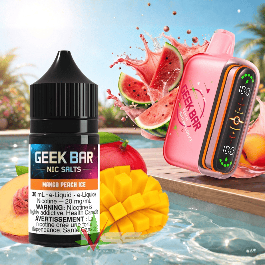Geek Bar 30ml Salt Nicotine and Pulse 2 80K Disposable Vape at Airdrie Vape SuperStore and Bong Shop in Alberta Canada