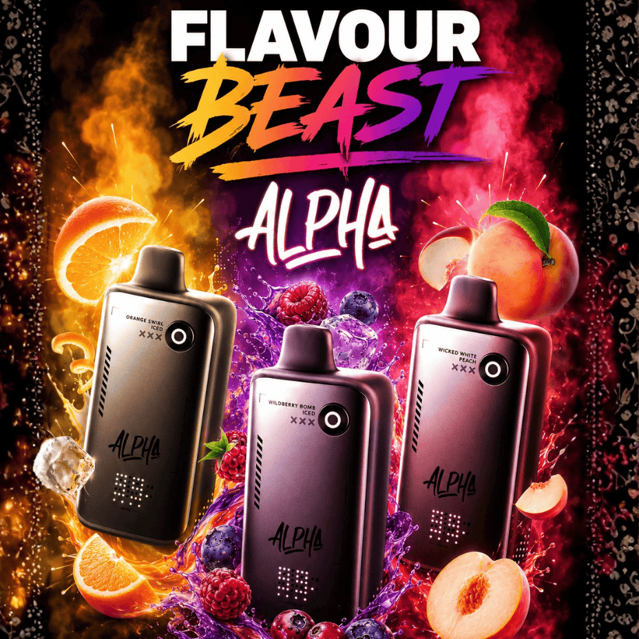 New Flavours - Flavour Beast Alpha 80K Mobile Banner Airdrie Vape SuperStore and Bong Shop in Alberta Canada
