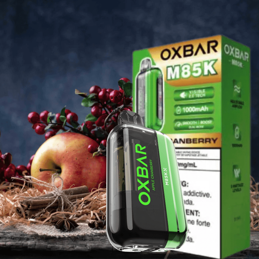 Oxbar M85K Disposable Vape - Cranberry Apple Airdrie Vape SuperStore and Bong Shop Alberta Canada