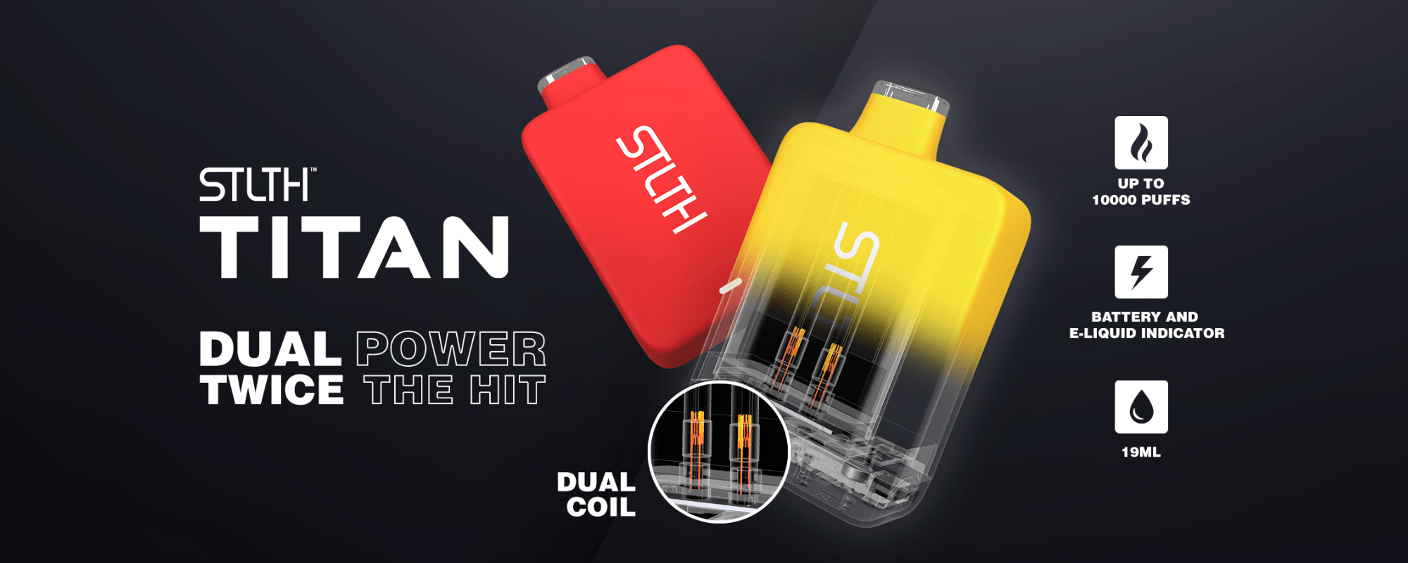 STLTH Titan 10,000 Puff Disposables-Airdrie Vape SuperStore Alberta, Canada