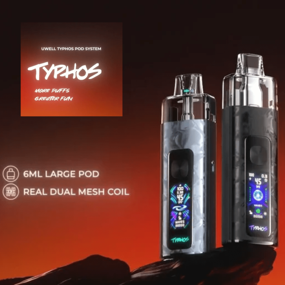 UWELL Typhos Pod Kit at Airdrie Vape SuperStore and Bong Shop in Alberta Canada