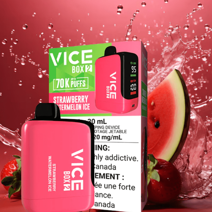 Vice Box 2 70k Disposable Vape - Strawberry Watermelon Ice Airdrie Vape SuperStore and Bong Shop Alberta Canada