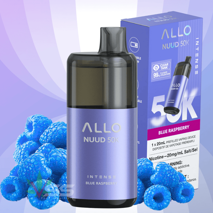 ALLO Nuud 50K Disposable Vape - Blue Raspberry Airdrie Vape SuperStore and Bong Shop Alberta Canada
