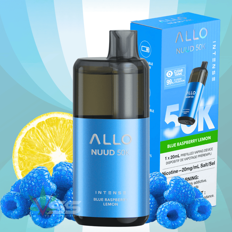 ALLO Nuud 50K Disposable Vape - Blue Raspberry Lemon Airdrie Vape SuperStore and Bong Shop Alberta Canada