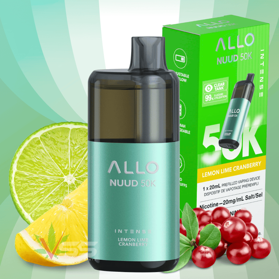 ALLO Nuud 50K Disposable Vape - Lemon Lime Cranberry Airdrie Vape SuperStore and Bong Shop Alberta Canada