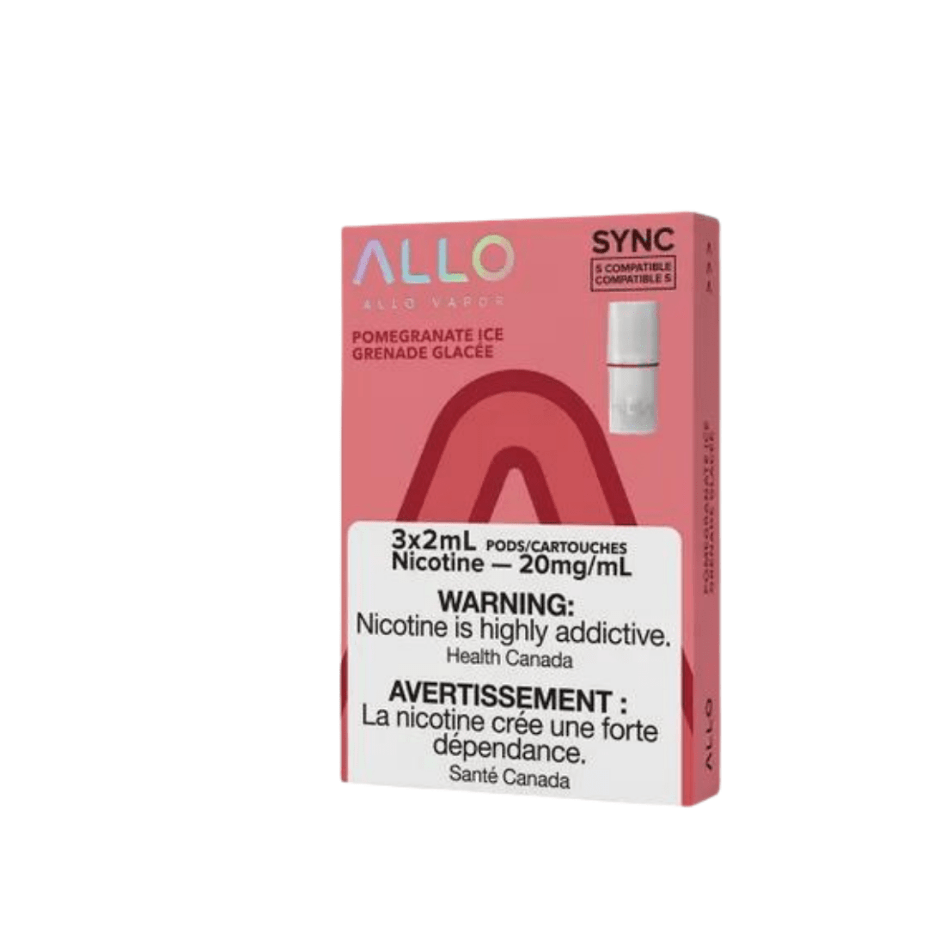 Allo Sync Pod Pack Pomegranate Ice (S-Compatible) 3/pkg / 20mg Airdrie Vape SuperStore and Bong Shop Alberta Canada