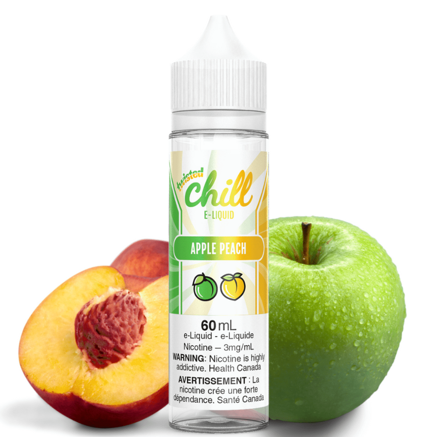 Apple Peach by Chill E-liquid 60ml / 3mg Airdrie Vape SuperStore and Bong Shop Alberta Canada