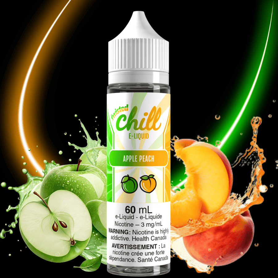 Apple Peach by Chill E-liquid Airdrie Vape SuperStore and Bong Shop Alberta Canada