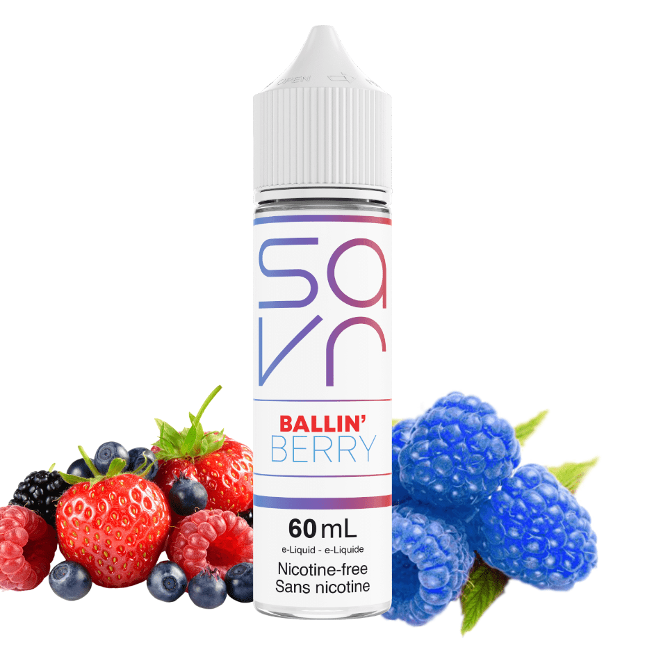 Ballin' Berry by Savr E-Liquid 60mL / 3mg Airdrie Vape SuperStore and Bong Shop Alberta Canada