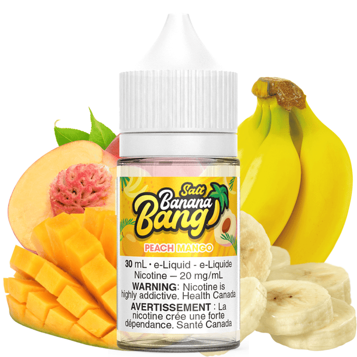 Banana Bang E-Liquid Peach Mango Salts by Banana Bang E-Liquid 12mg Peach Mango Salts by Banana Bang E-Liquid-Airdrie Vape SuperStore, AB