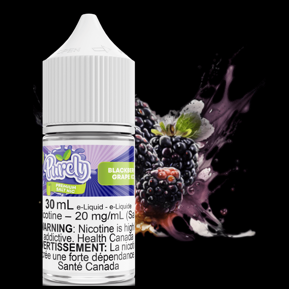 Blackberry Grape Ice Salt Nic by Purely E-Liquid 30ml / 12mg Airdrie Vape SuperStore and Bong Shop Alberta Canada
